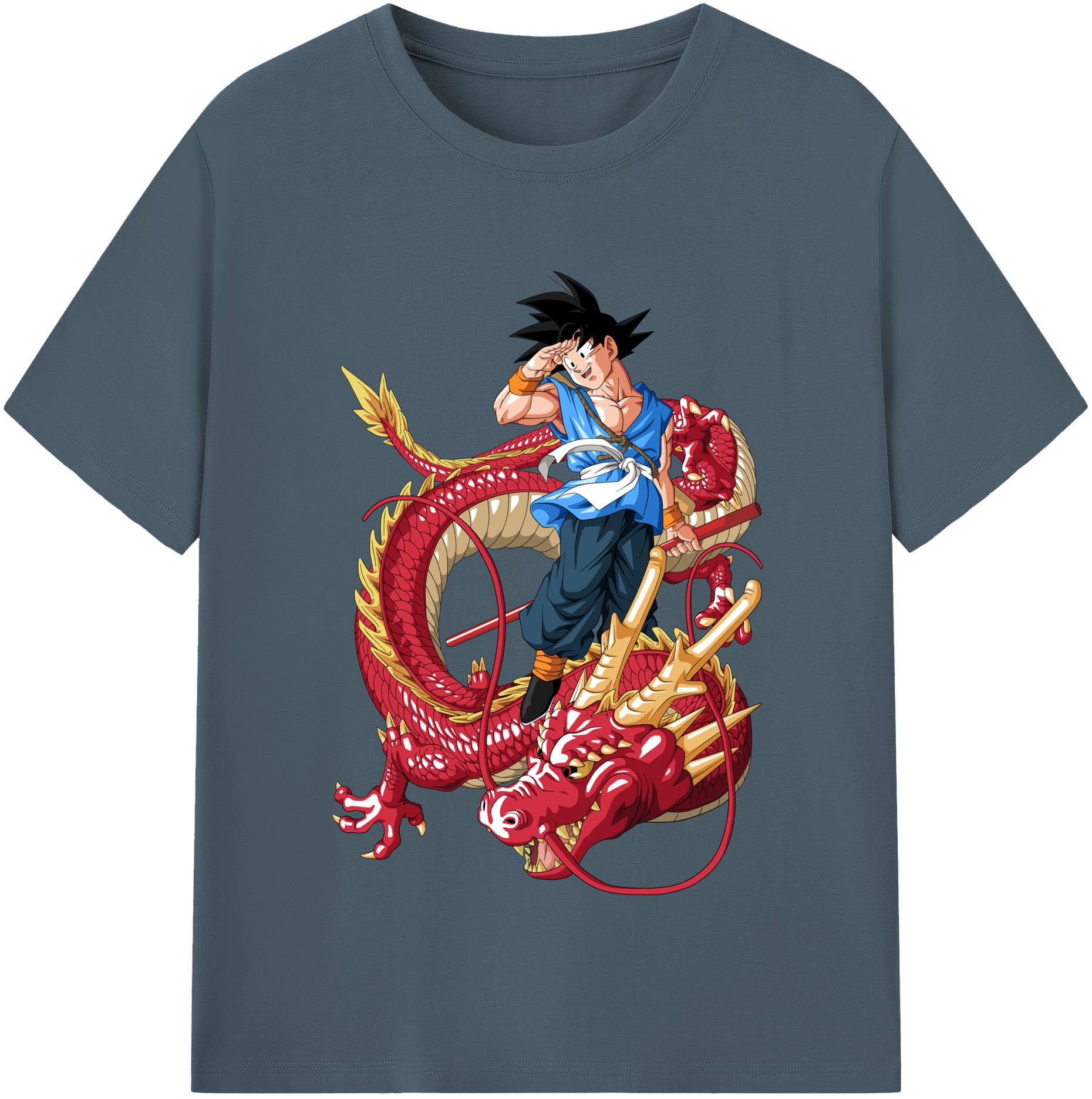 （画像用） ドラゴンボール 孫悟空（そん ごくう）Son Goku カカロット DRAGON BALL Kakarotto 綿100％半袖Tシャツ（フロントプリント）